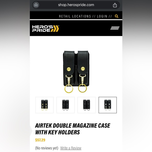 NWOT- 2 ring key holder, attaches to belt - Picture 5 of 5